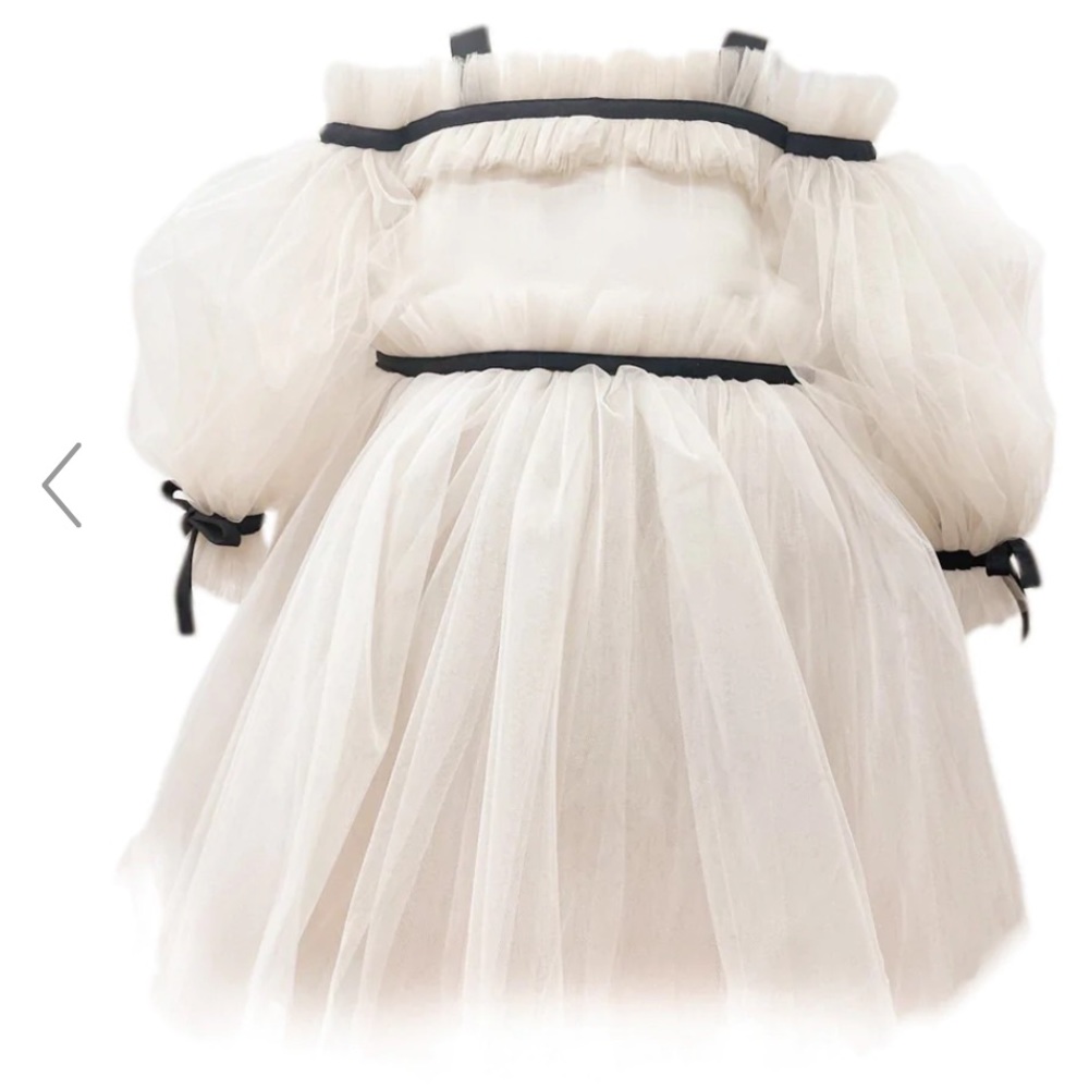 Petite Mason Coco Caramel Tulle Dress